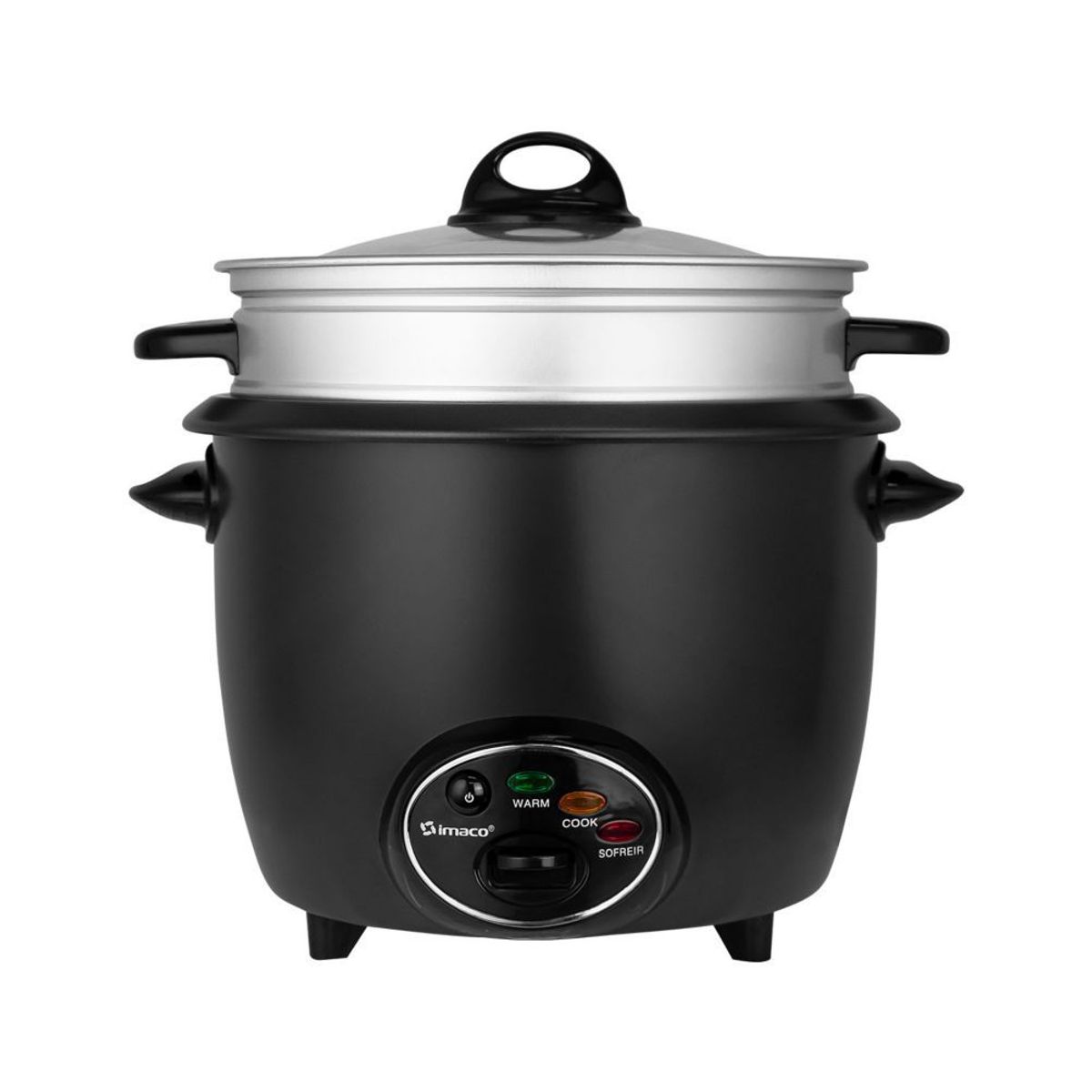 IMACO - Olla arrocera imaco rc18fry vaporera y sofrito 18 litros - negro