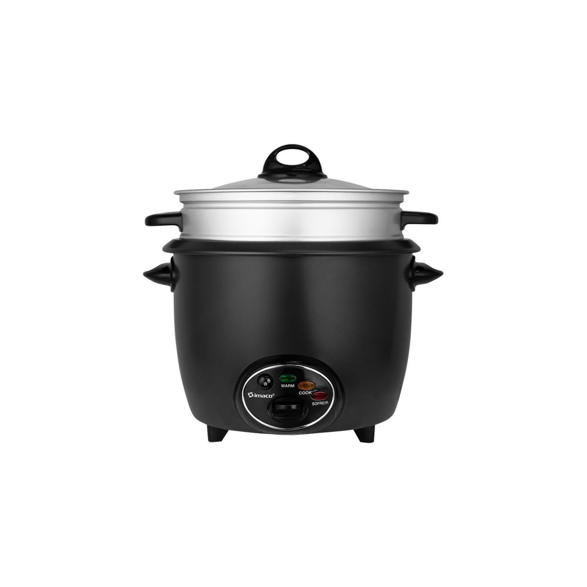 IMACO - Olla arrocera imaco rc18fry vaporera y sofrito 18 litros - negro