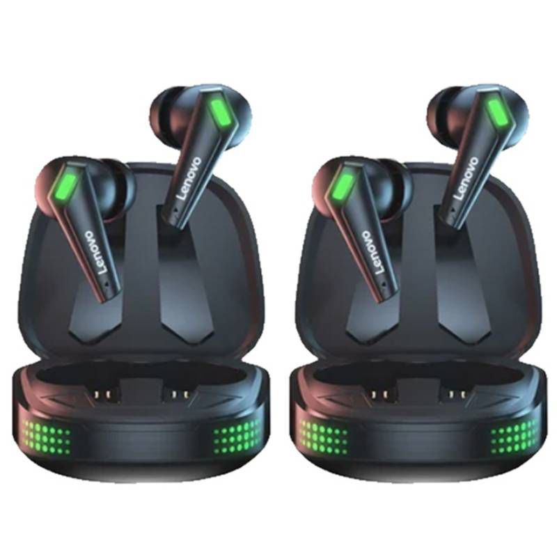 LENOVO - Set 2 De Audífonos Lenovo XT85II DeTws Bluetooth 53 -Negro