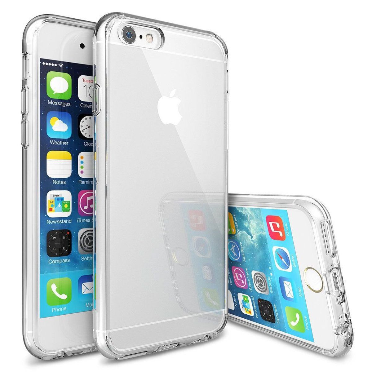 GENERICO - Funda Case para iPhone 6 TPU 100% Antishock Transparente Resistente