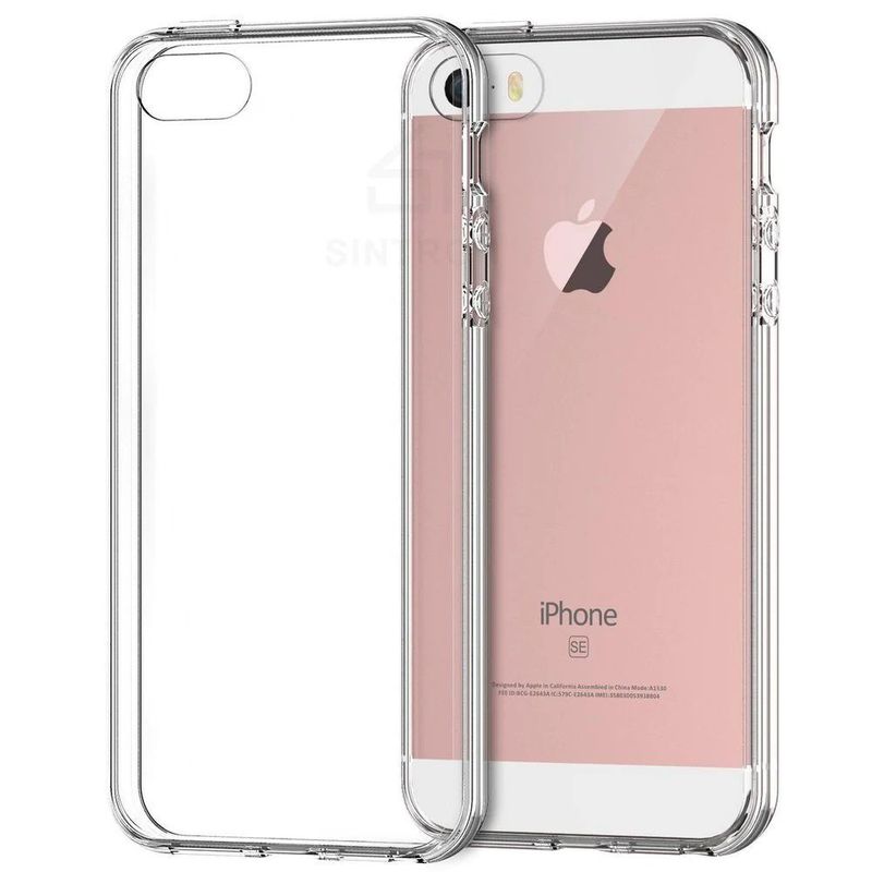 GENERICO - Funda Case para iPhone 5 TPU 100% Antishock Transparente Resistente