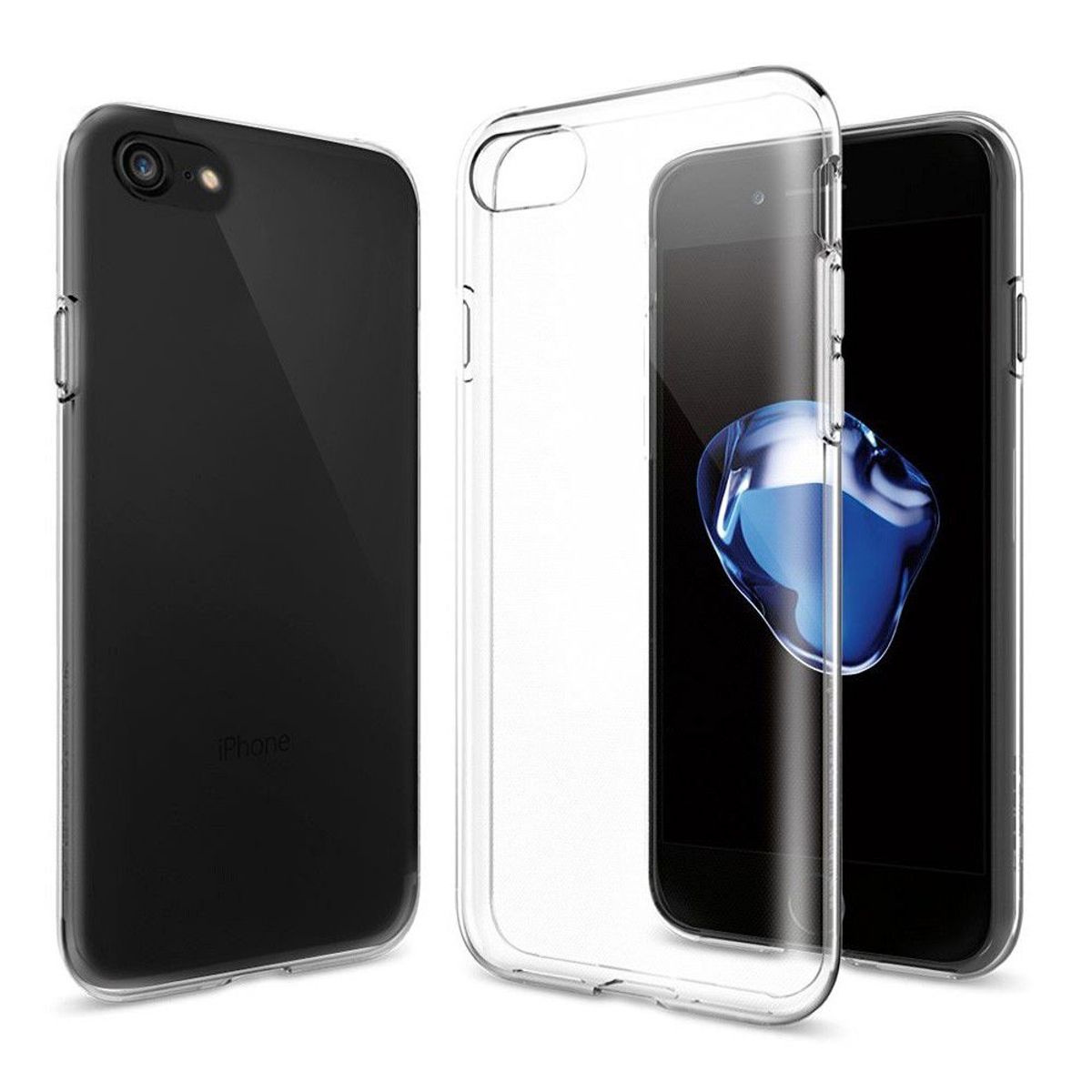 GENERICO - Funda Case para iPhone 8 TPU 100% Antishock Transparente Resistente