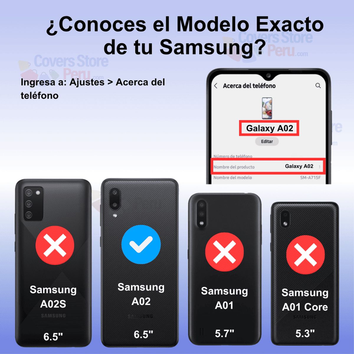 GENERICO - Funda Case para Samsung A02 TPU 100% Antishock Transparente Resistente