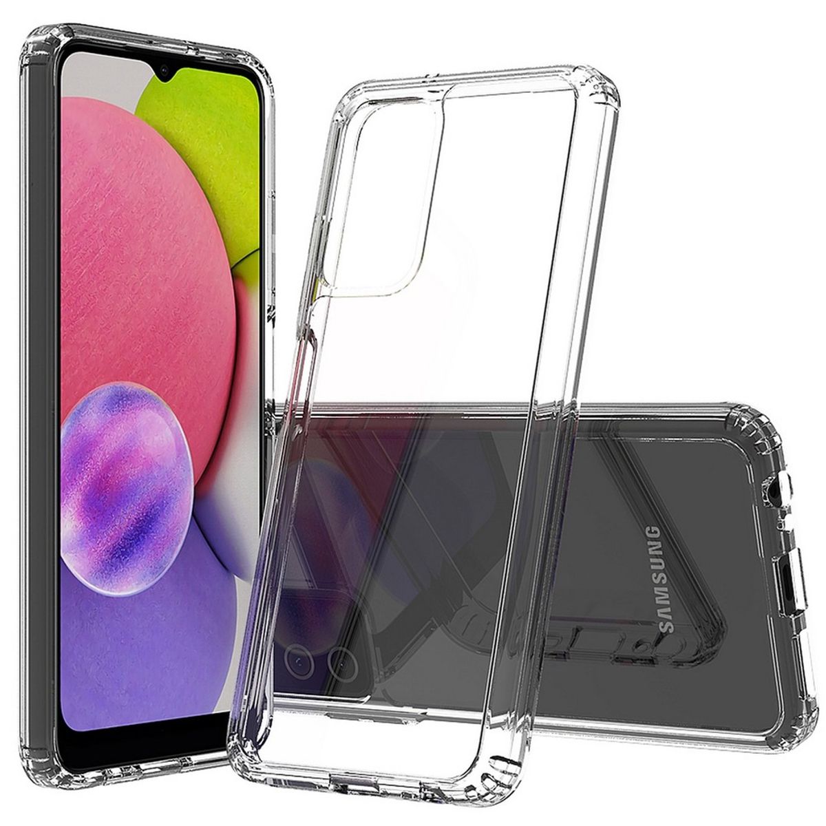 GENERICO - Funda para Samsung A03S TPU 100% Antishock Transparente Resistente