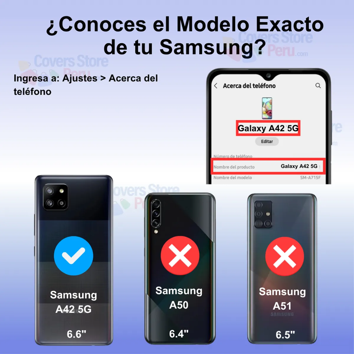 GENERICO - Funda para Samsung A42 5G TPU 100% Antishock Transparente Resistente