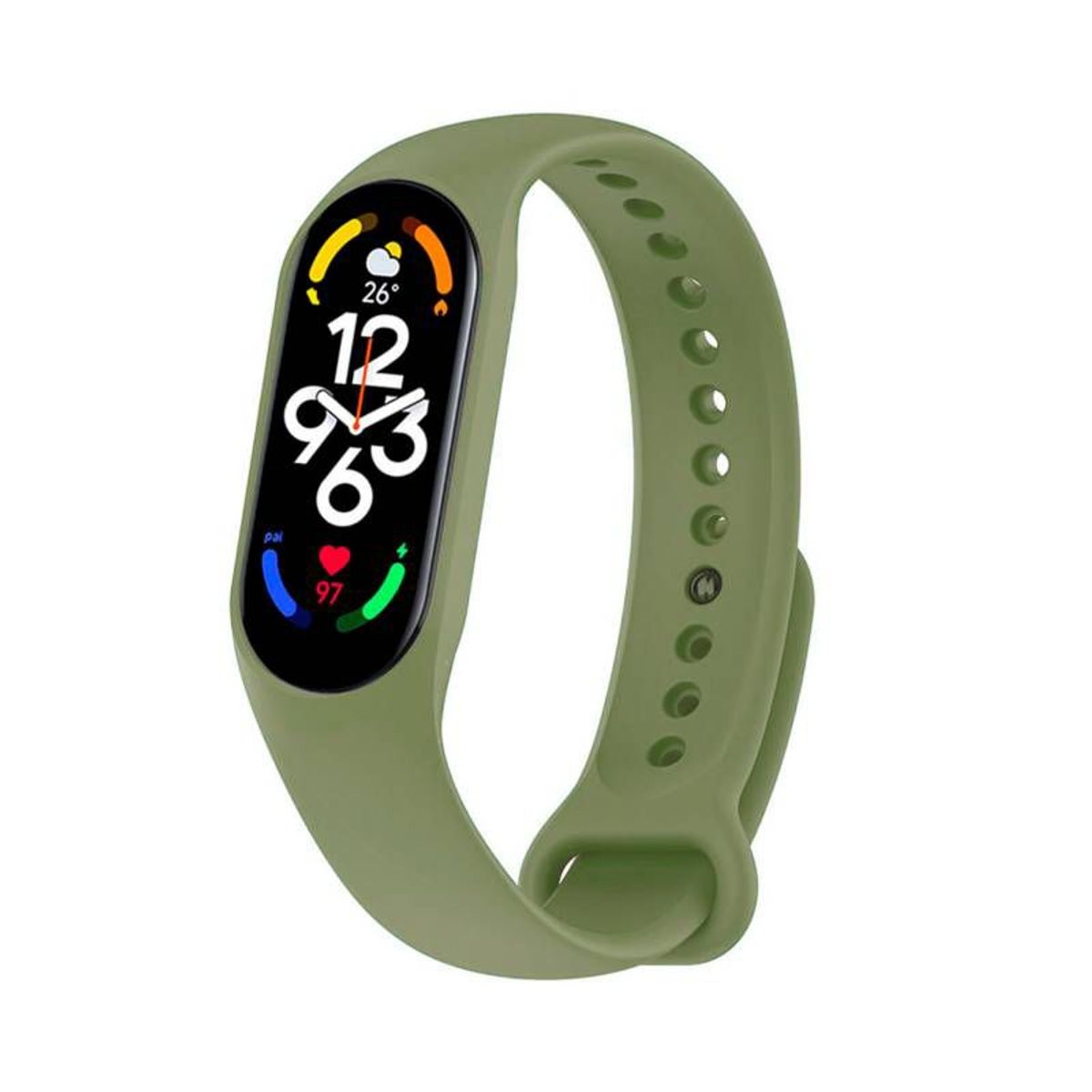 GENERICO - Correa de Silicona Para Xiaomi Mi Band 5/6 Y 7 - VERDE