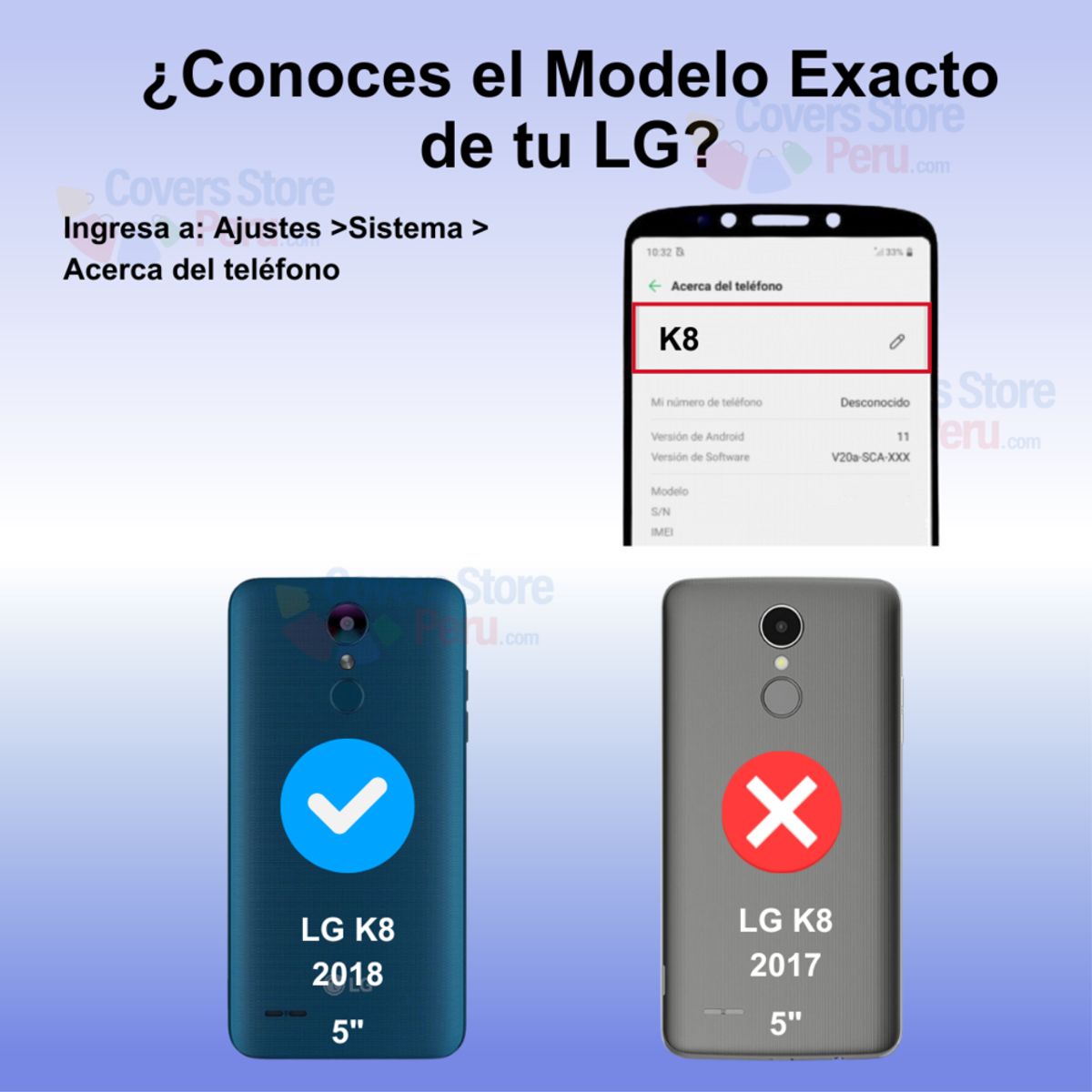 GENERICO - Funda Case para Lg K8 2018 TPU 100% Antishock Transparente Resistente