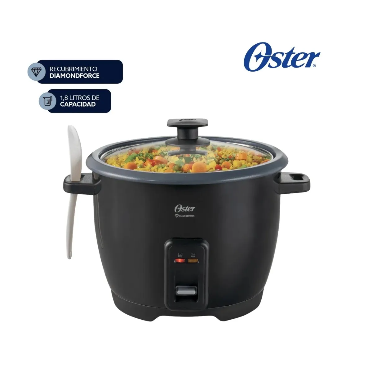OSTER - Olla Arrocera Oster 10 Tazas DiamondForce CKSTRCB10DFBLK