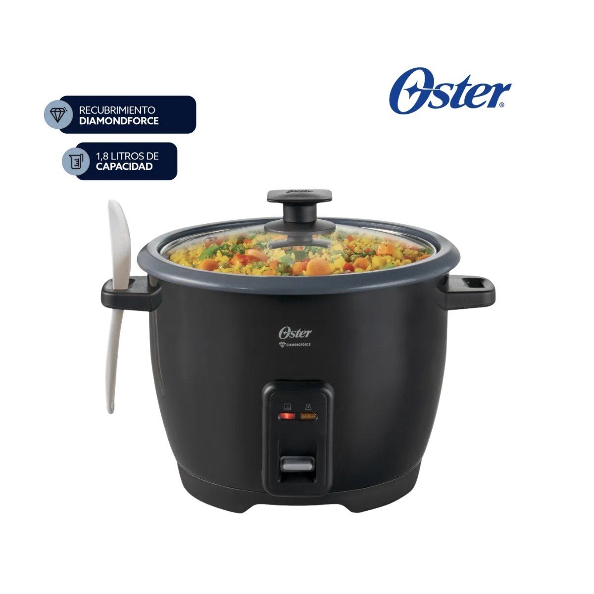 OSTER - Olla Arrocera Oster 10 Tazas DiamondForce CKSTRCB10DFBLK