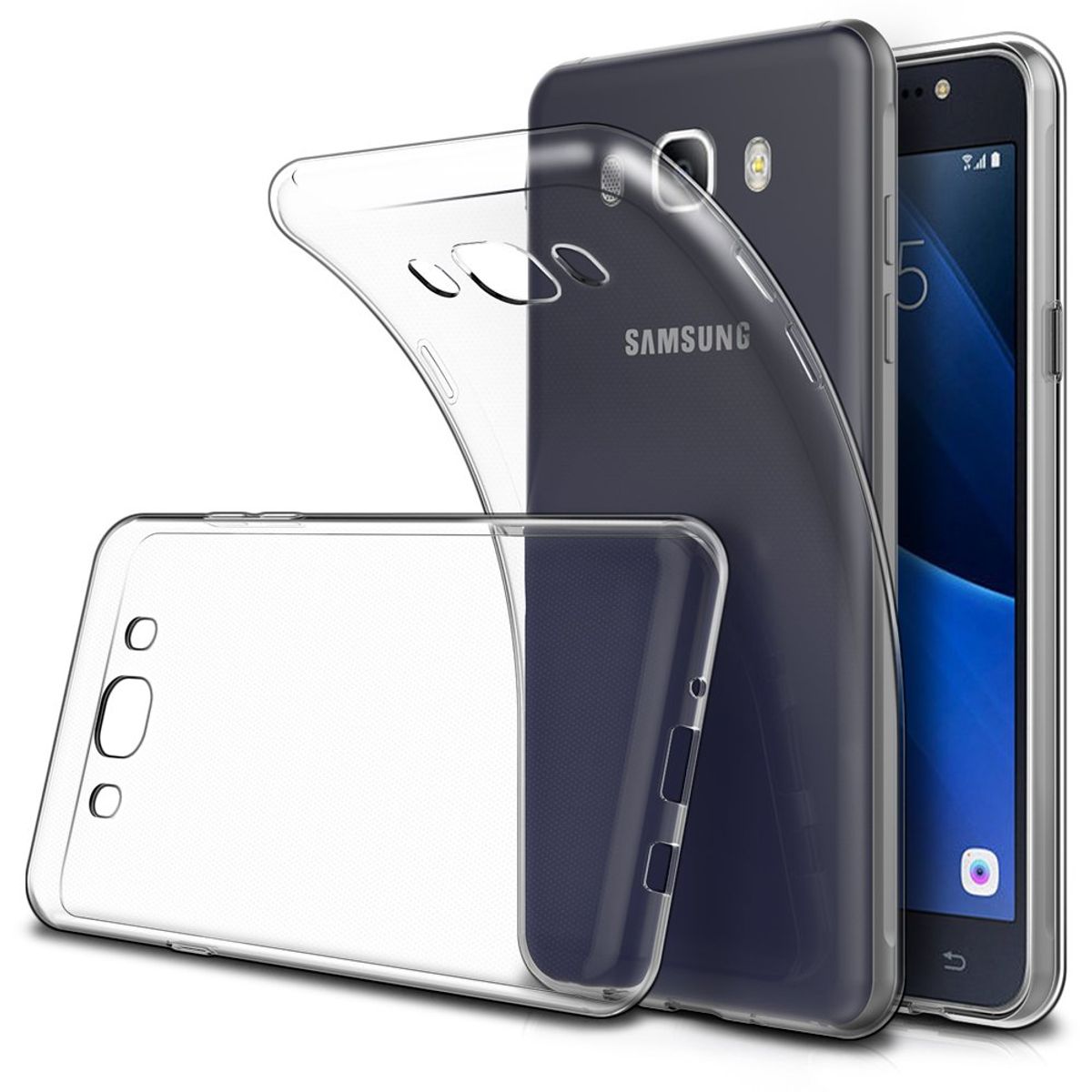 GENERICO - Funda para Samsung J5 Prime TPU 100% Antishock Transparente Resistente