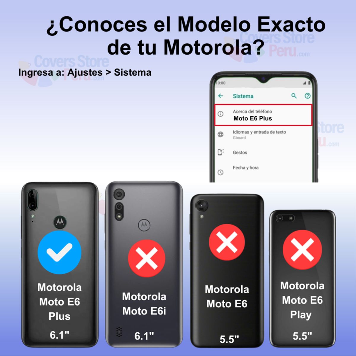 GENERICO - Funda Case para Motorola Moto E6 Plus TPU 100% Antishock Transparente