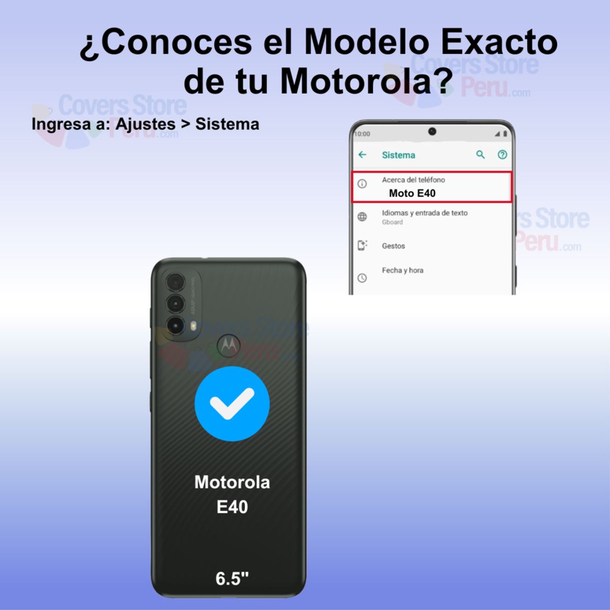 GENERICO - Funda Case para Motorola Moto E40 TPU 100% Antishock Transparente