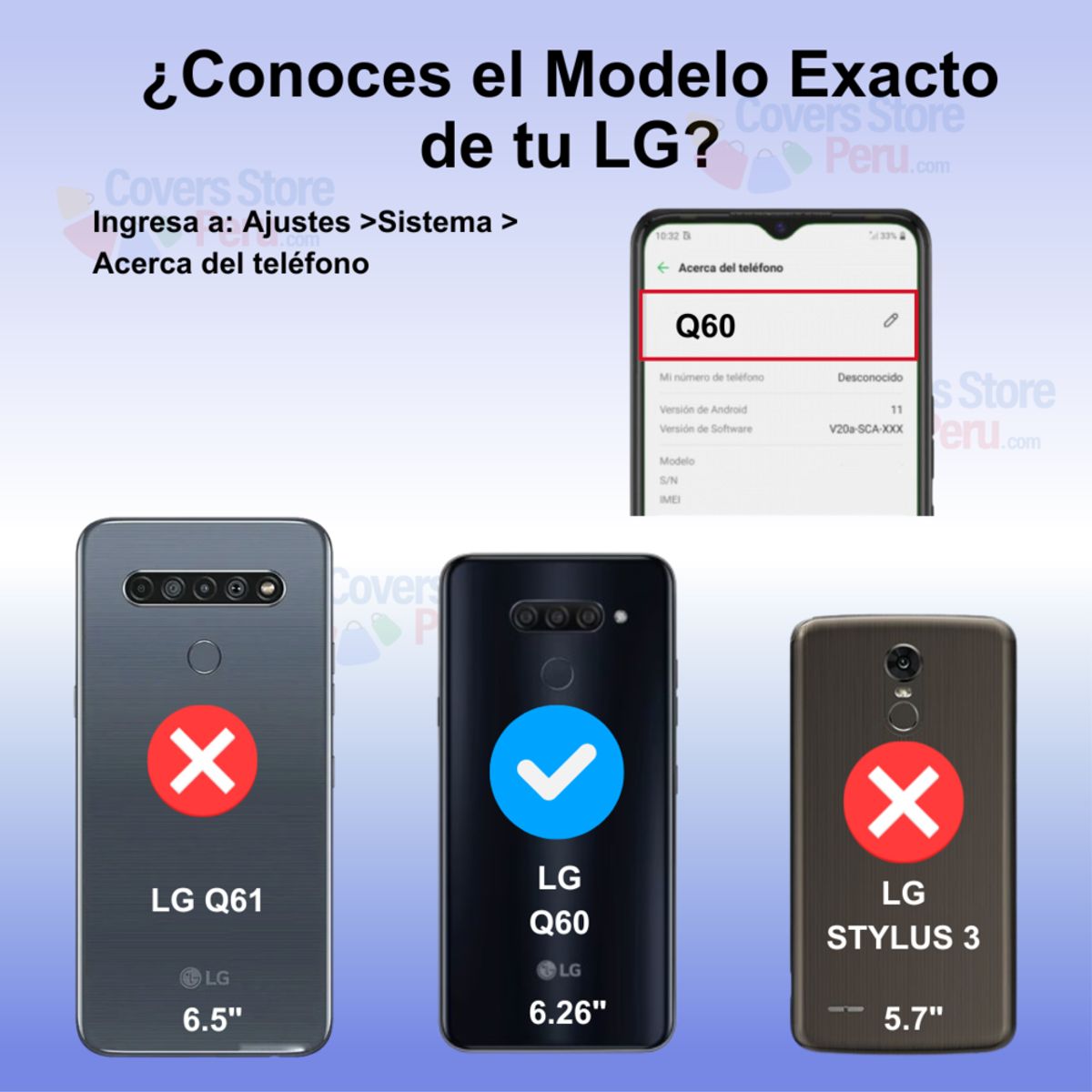 GENERICO - Funda Case para Lg Q60 TPU 100% Antishock Transparente Resistente