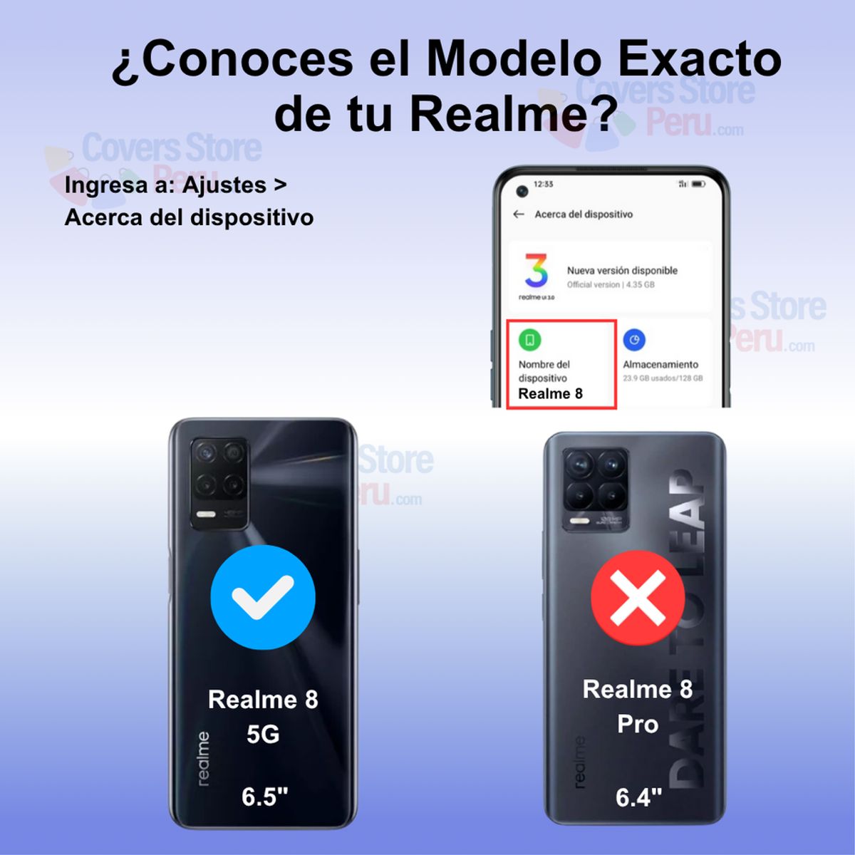 GENERICO - Funda Case para Realme 8 5G TPU 100% Antishock Transparente Resistente