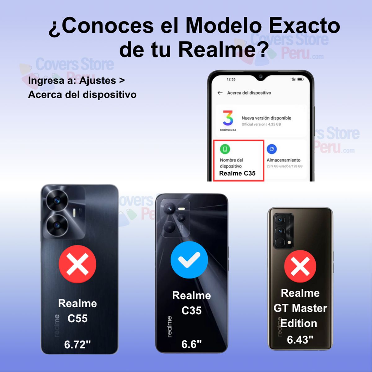 GENERICO - Funda Case para Realme C35 TPU 100% Antishock Transparente Resistente