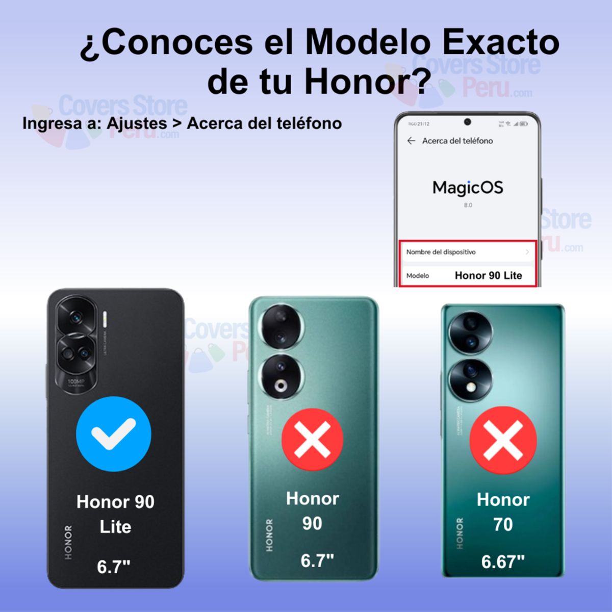 GENERICO - Funda para Honor 90 Lite TPU 100% Antishock Transparente Resistente