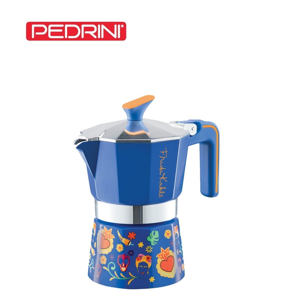 PEDRINI - Cafetera Italiana Frida Kahlo Azul 3tz - PEDRINI