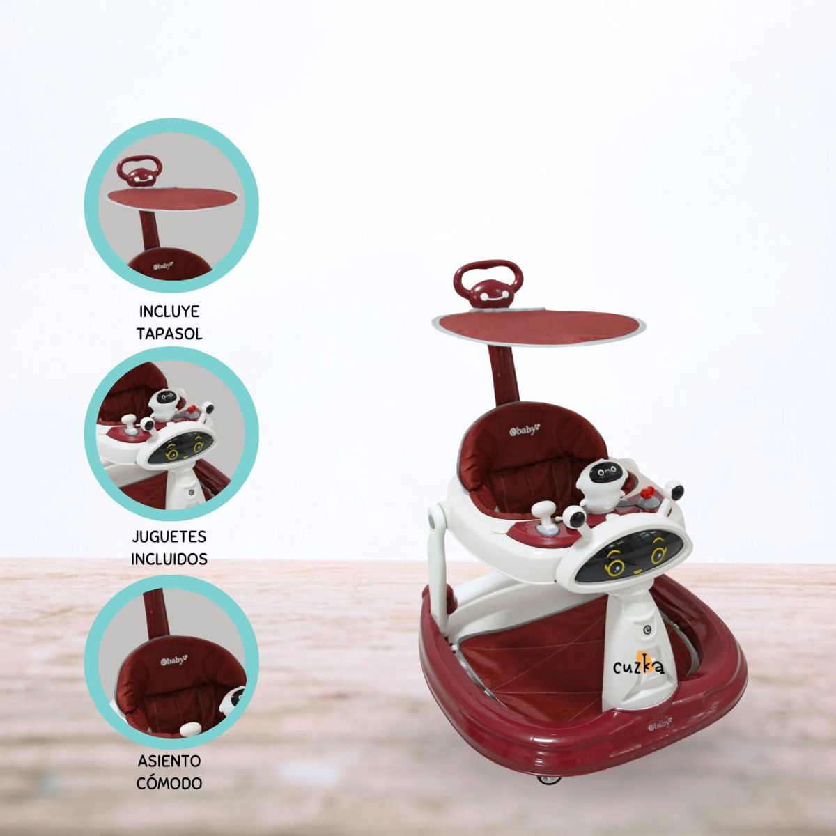 EBABY - Andador Guiador para Bebé «LANA» Red