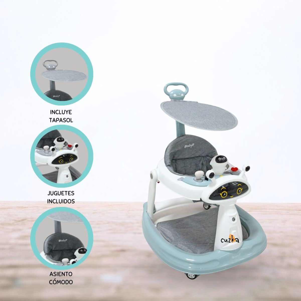 EBABY - Andador Guiador para Bebé «LANA» GREEN