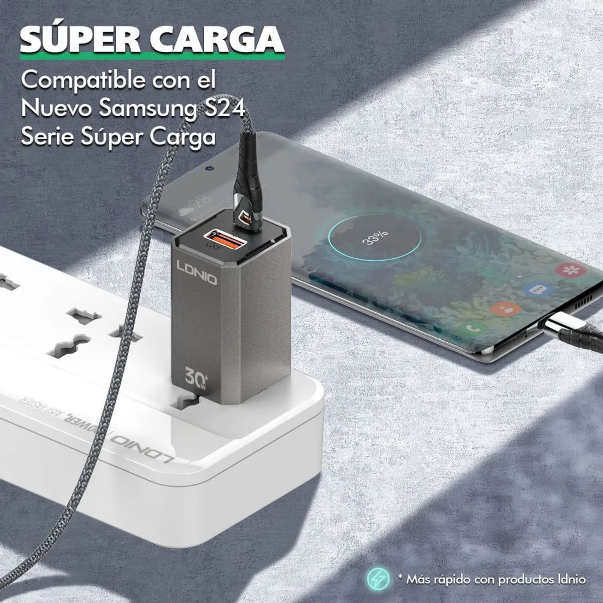 LDNIO - Cargador de pared Super rápido Ldnio A2527C 30w