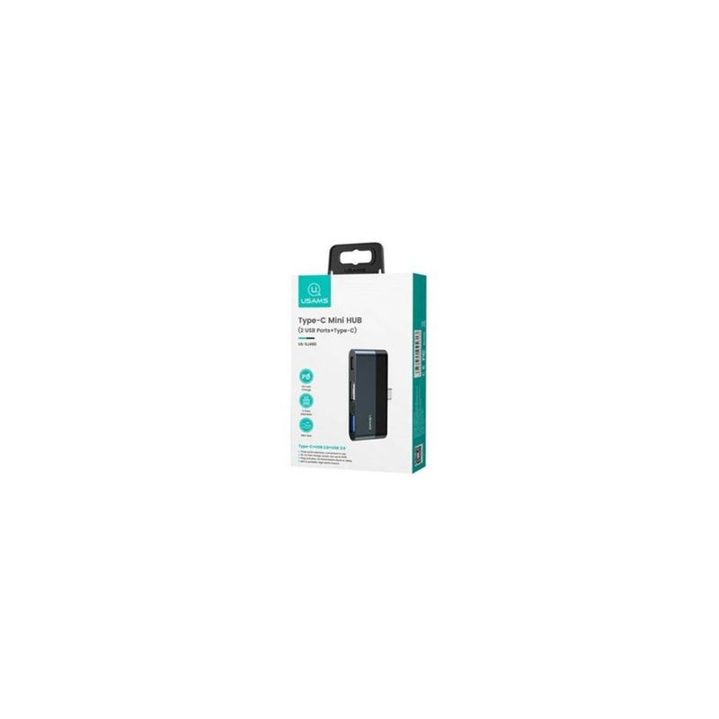 USAMS - Adaptador Usams Us Sj490 Type-c Mini Hub A Type-c 2 Usb