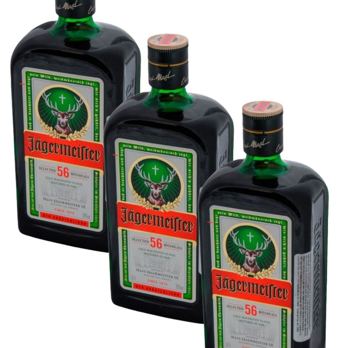 JAGERMEISTER - Pack 3 unidades jagermeister 700ml licor de hierbas