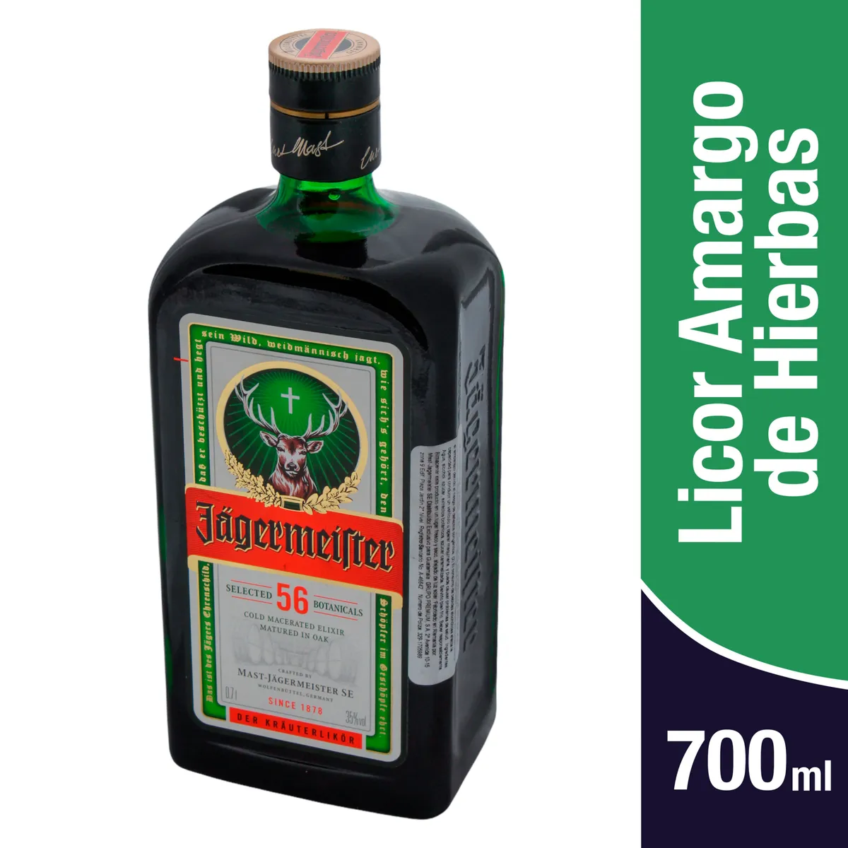 JAGERMEISTER - Pack 3 unidades jagermeister 700ml licor de hierbas