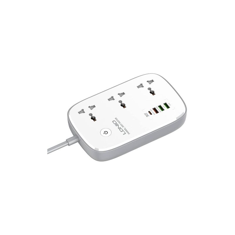 LDNIO - Extensión WiFi Inteligente 10A LDNIO SCW3451 con Puertos USB Tipo C