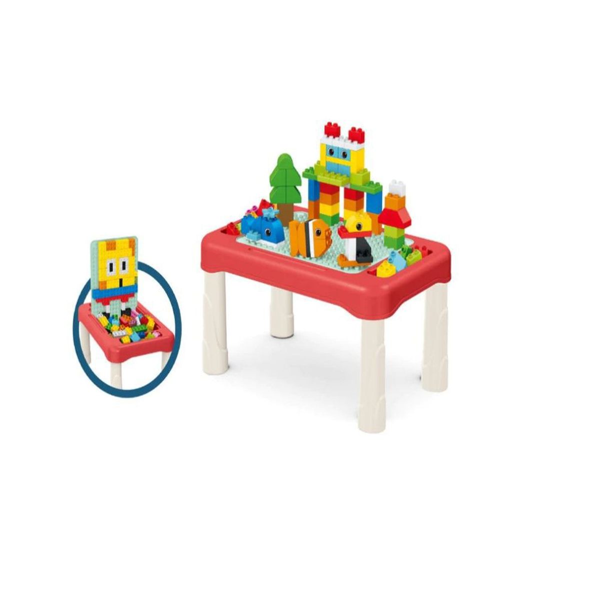 GENERICO - Mesa Bloques Creativos 66Pzs