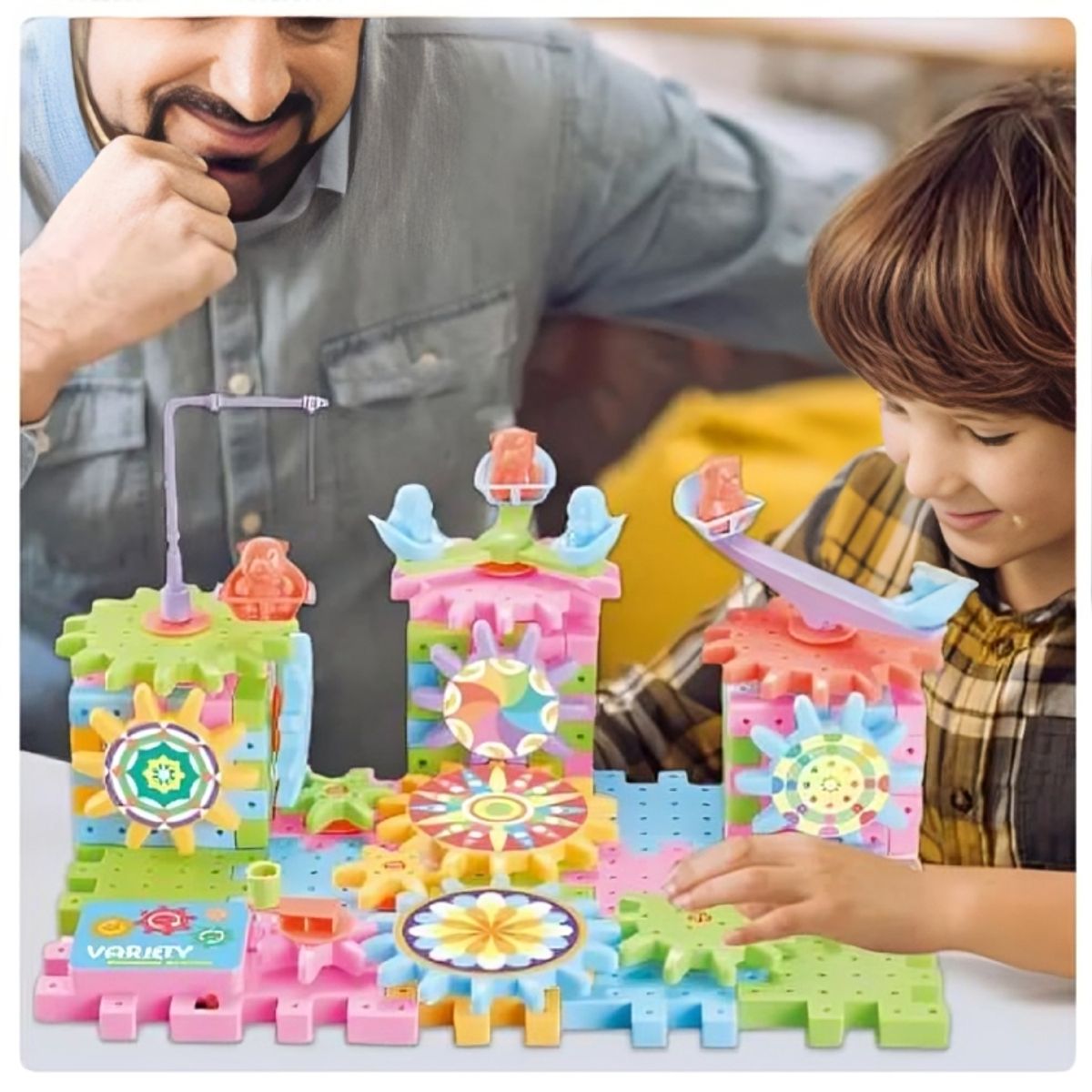 GENERICO - Juego Didáctico Bloques Construcción De Engranajes De 136 pz