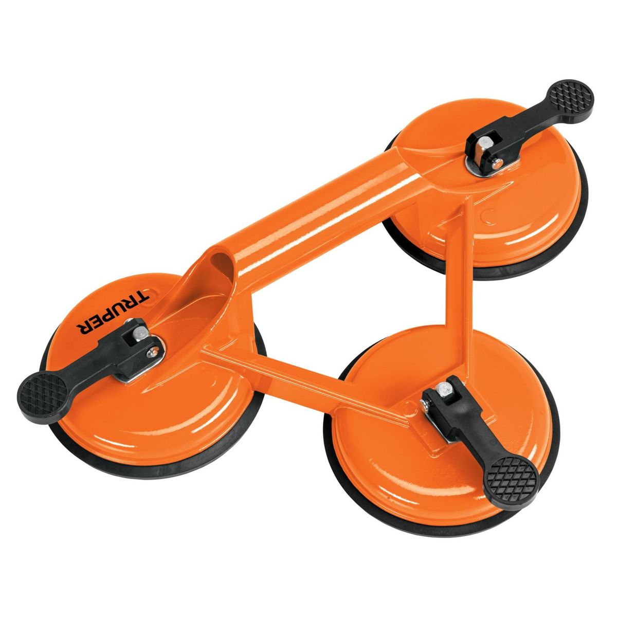 TRUPER - Ventosa 3 copas de succión,  para porcelanato, mármol, vidrio, Truper