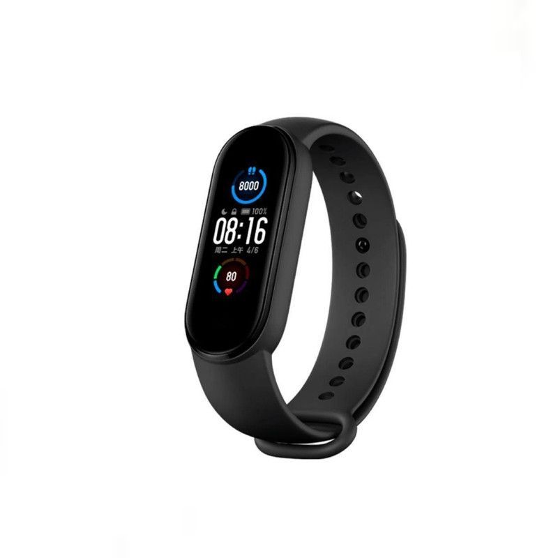 GENERICO - Correa de Silicona Para Xiaomi Mi Band 56 Y 7 - NEGRO