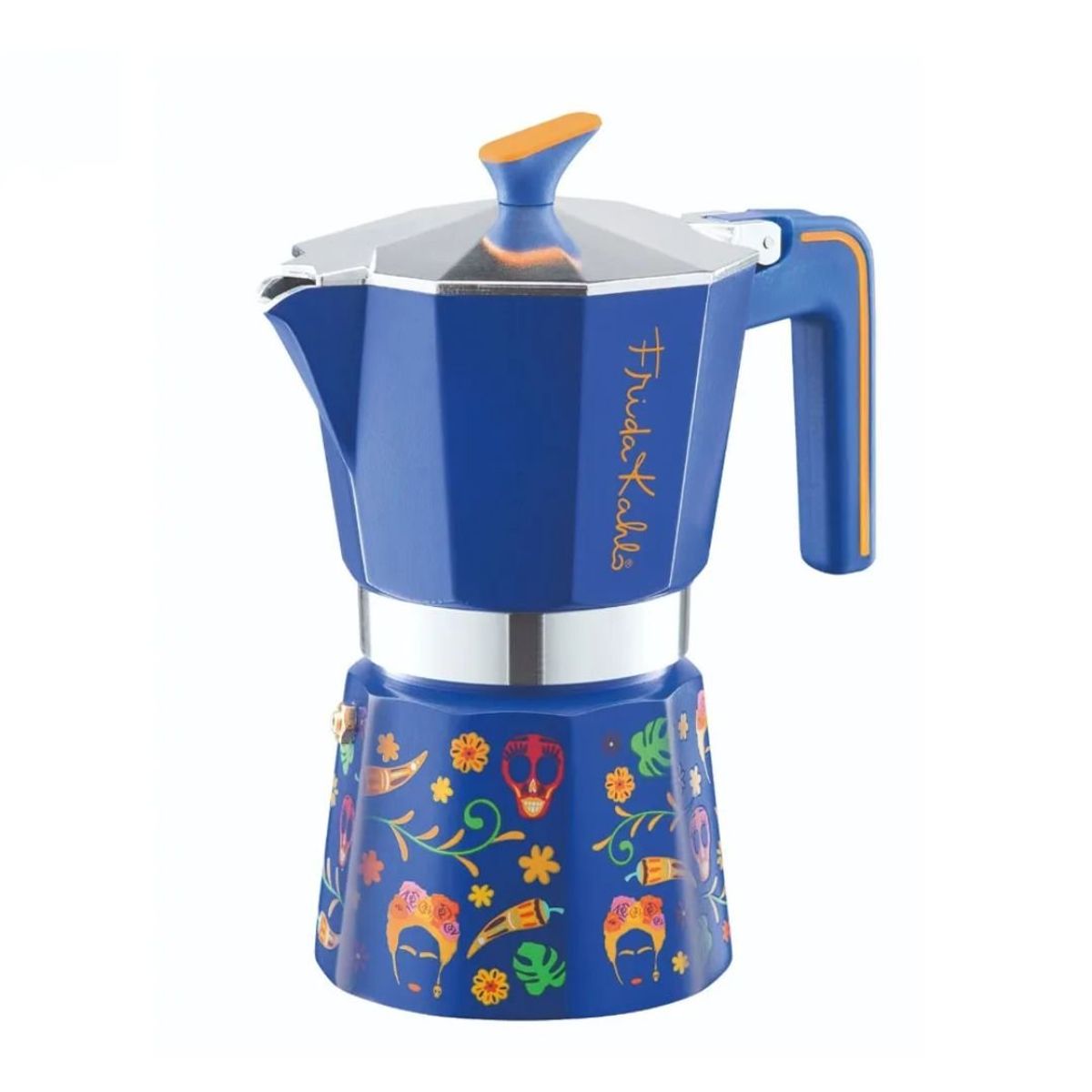 PEDRINI - Cafetera  Italiana Frida Kahlo Azul 6tz - PEDRINI