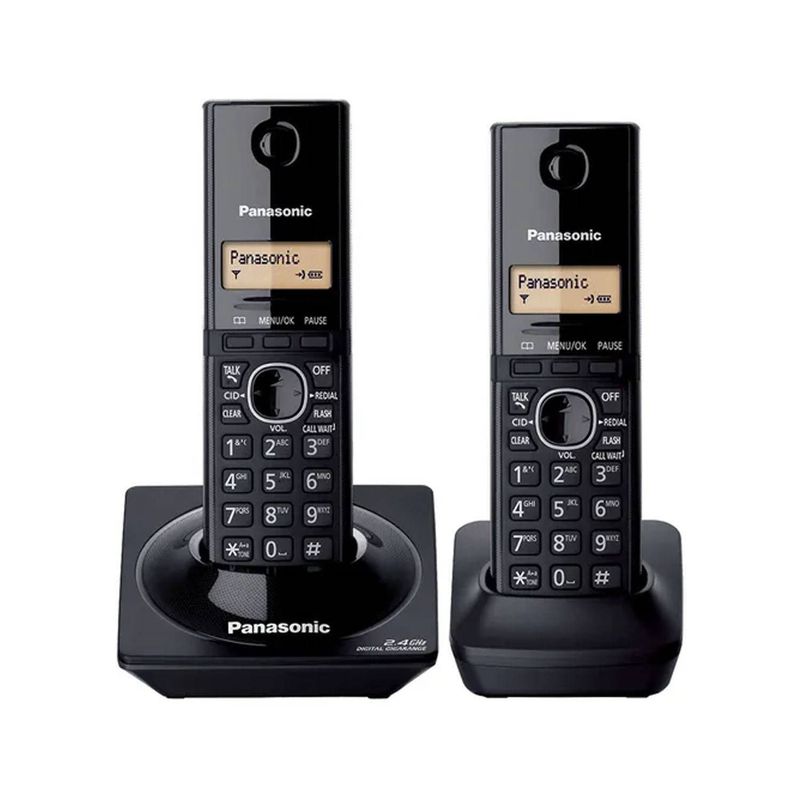 PANASONIC - Teléfono Fijo Panasonic Inalámbrico KX-TG3452LCB Negro