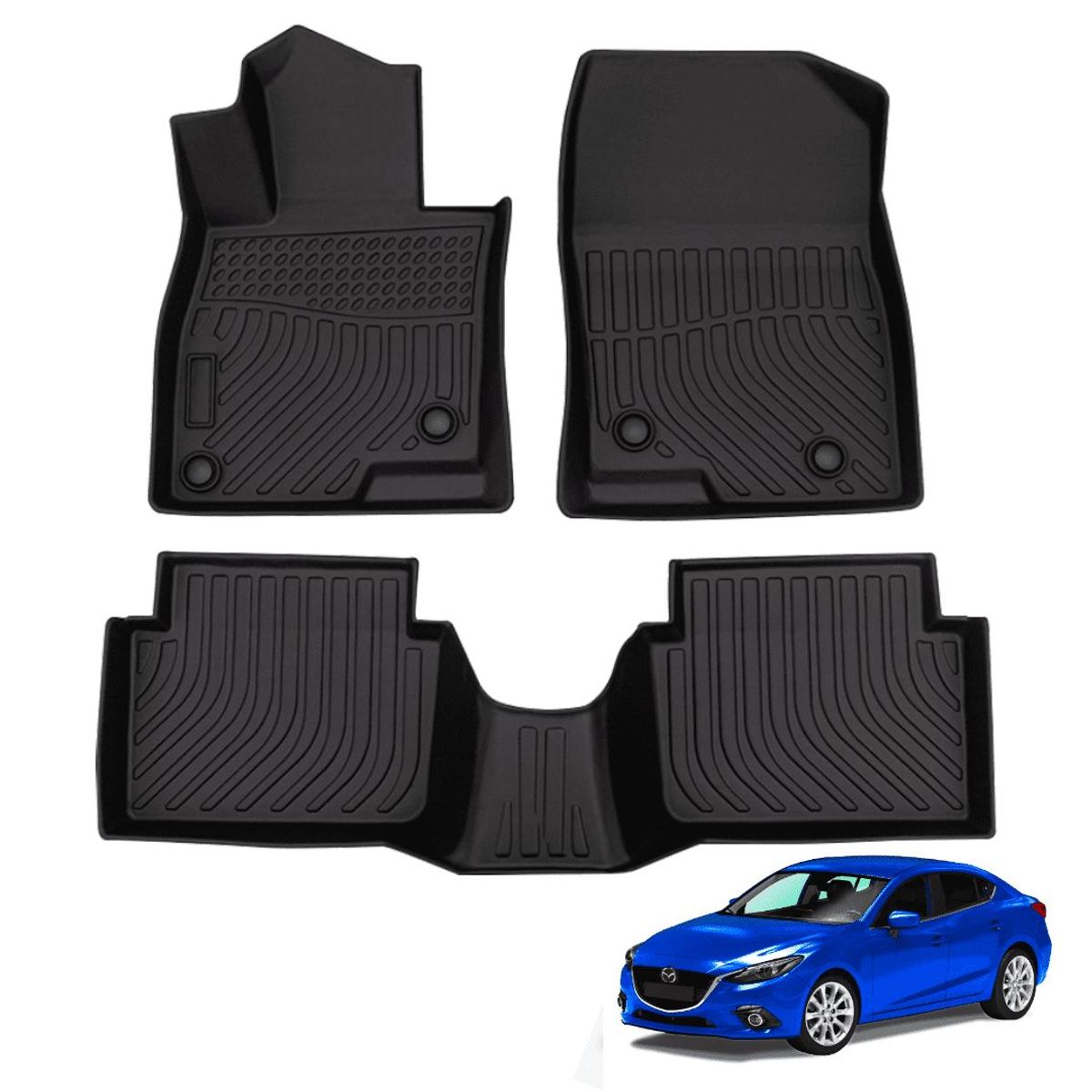 GENERICO - PROTECTOR CUBRE PISO 5D TPE MAZDA 3 AÑO 2014-2018