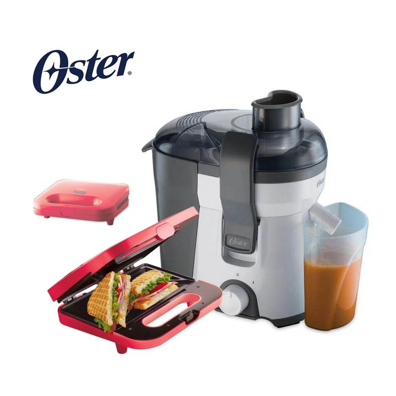 OSTER - COMBO Extractor de Jugo FPSTJE316W+ Sandwichera 2885M