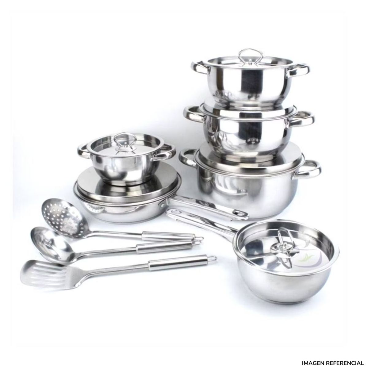 INSPIRA MARKET - Juego de Ollas 15 Piezas