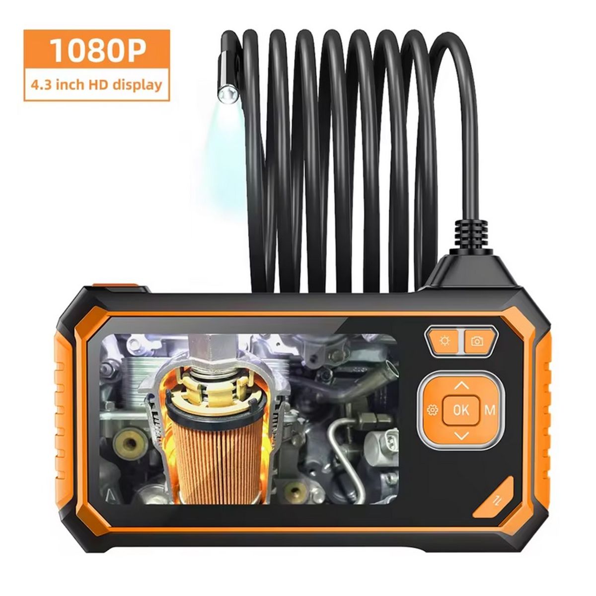 OEM - Camara Endoscopio 5 Metros - Solumatica - Luz Led Y Pantalla 4.3 Pulg