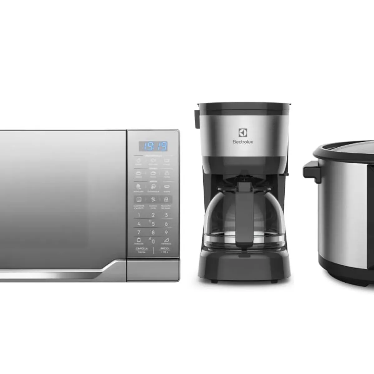 ELECTROLUX - Combo Microondas EMDO25S2GSRUG+Cafetera ECM10+Olla ECC20 Electrolux