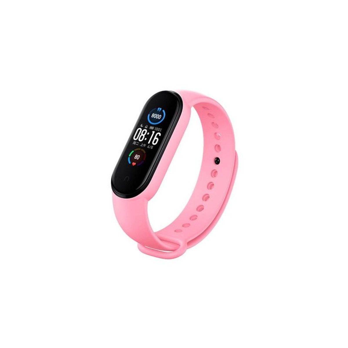 GENERICO - Correa de Silicona Para Xiaomi Mi Band 56 y 7 - ROSA