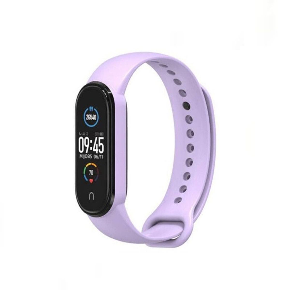 GENERICO - Correa de Silicona Para Xiaomi Mi Band 3 y 4 - LILA