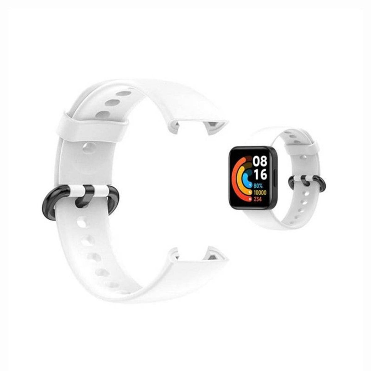 GENERICO - Correa Silicona Para Xiaomi Watch 2 Lite - Blanco