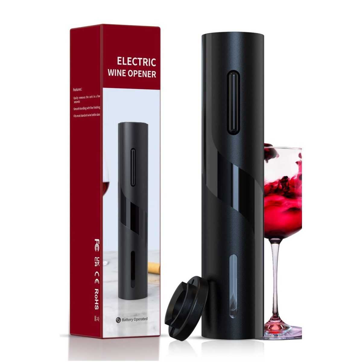 GENERICO - Sacacorchos Vino Eléctrico A Pilas