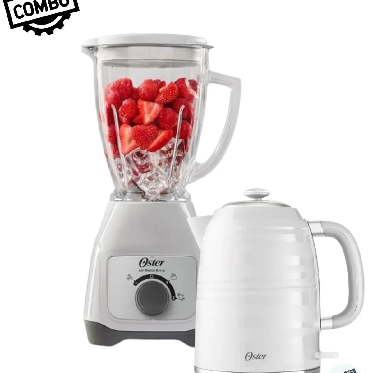 OSTER - Combo oster licuadora blstkag wrd + hervidor bvstkt4177w - blanco
