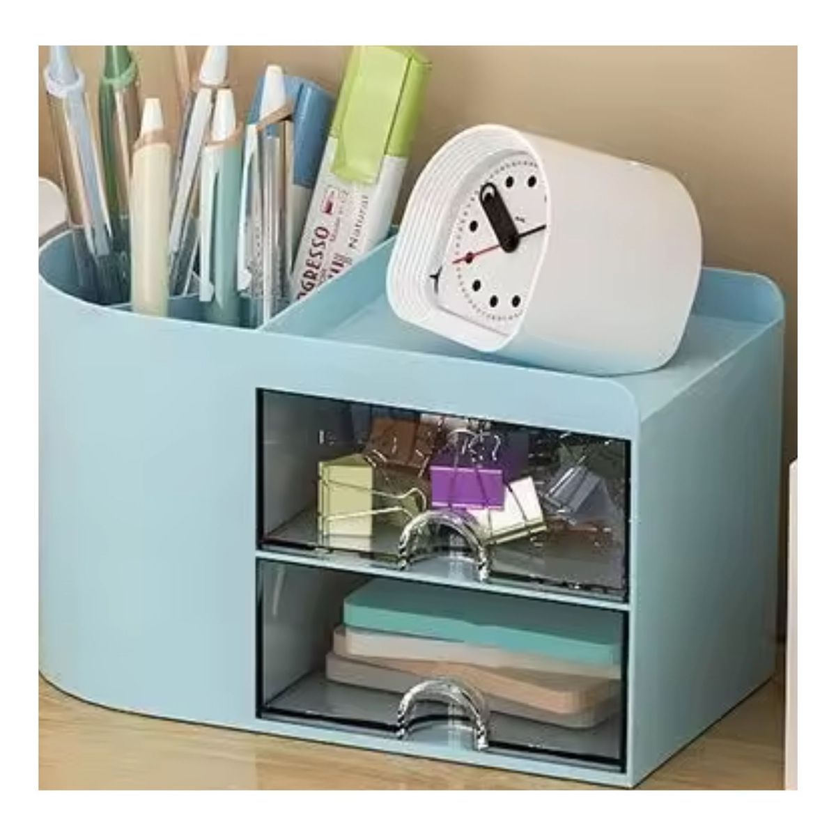 GENERICO - Organizador de maquillaje  CL U44 celeste