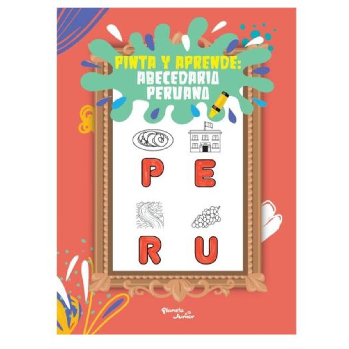GENERICO - LIBRO DE ACTIVIDADES PINTA Y APRENDE ABECEDARIO PERUANO