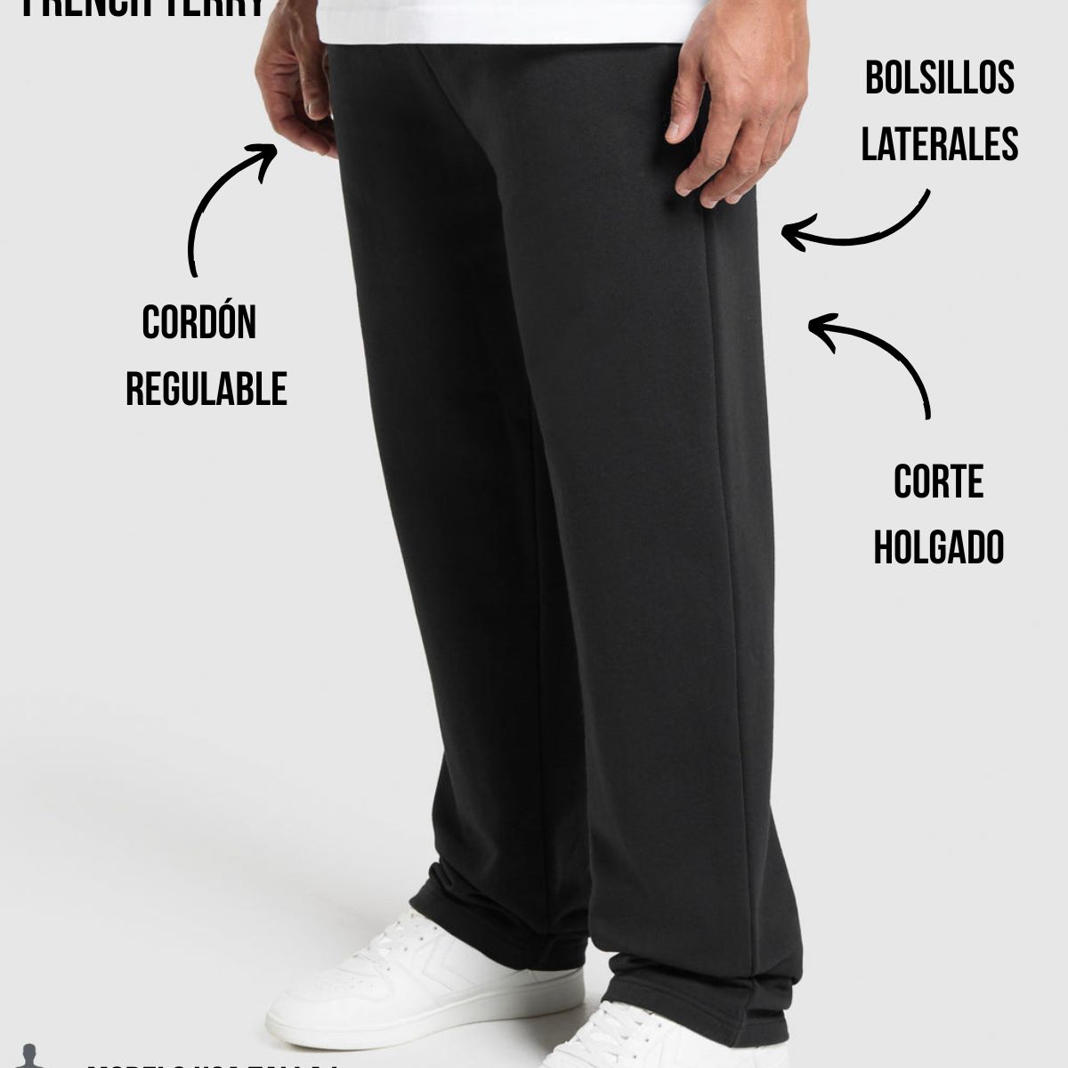 GENERICO - JOGGER OVERSIZE HOMBRE - JOGGER HOMBRE -PANTALÓN DEPORTIVO BUZO HOMBRE