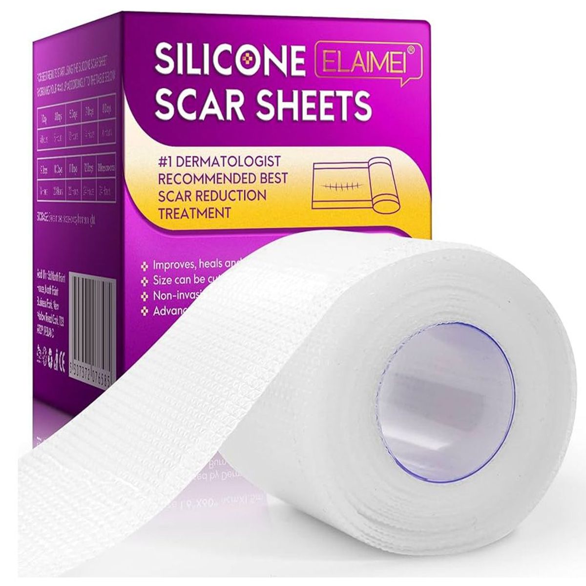 GENERICO - Parches Gel De Silicona Médica Reusables Cicatrices Cirugia ELAIMEI