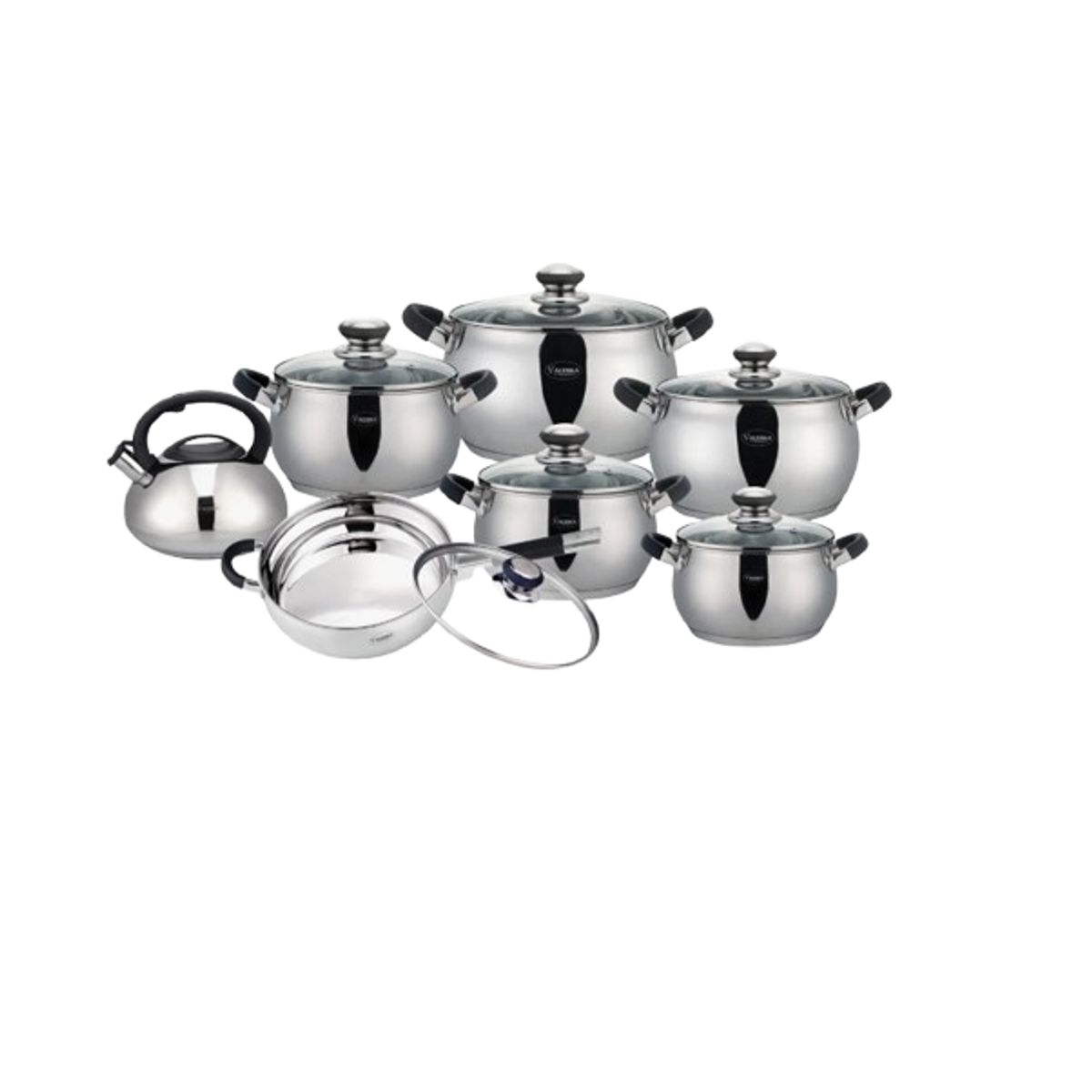 VALESKA - JUEGO DE OLLAS DE 14 PZ VALESKA