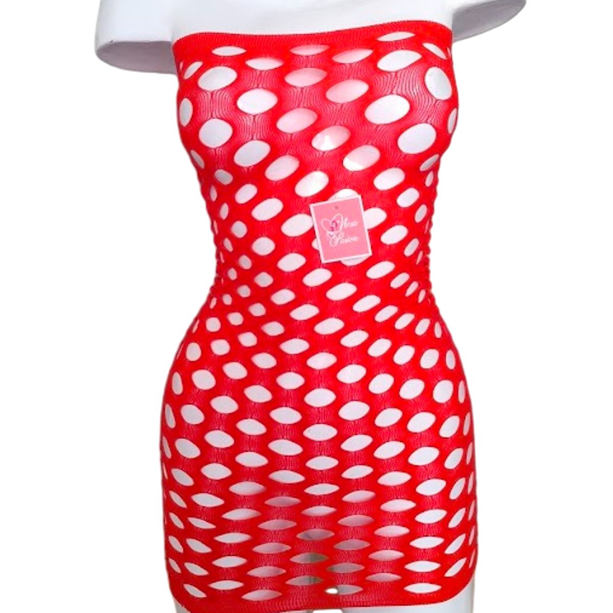 GENERICO - LENCERIA MALLA VESTIDO CATSUIT